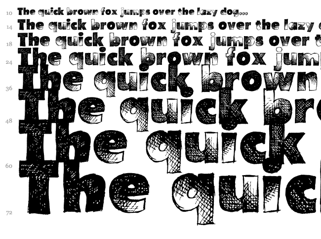 Are You Hung Up font waterfall